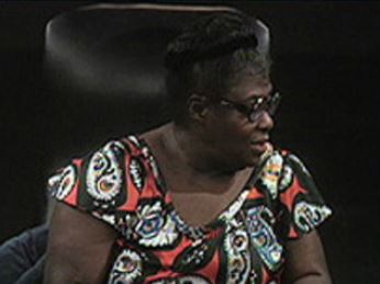 Color still of Elma Lewis from a TV broadcast