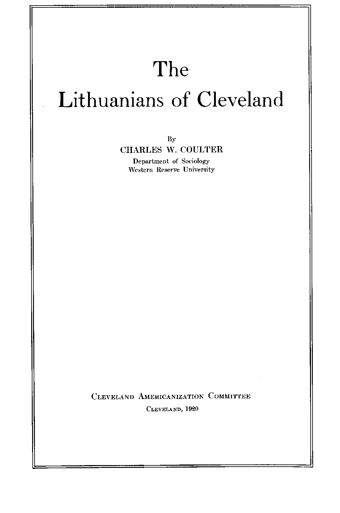Lithuanians in Cleveland Preview